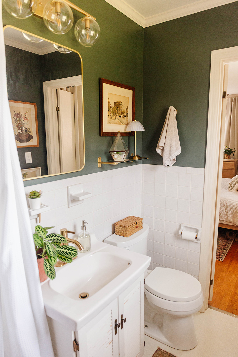 Bold And Moody Bathroom Makeover Tour